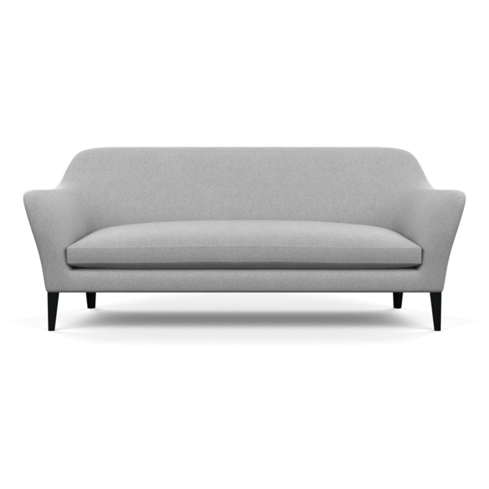 Heal's Wallis 4 Seater Sofa Cotton Grain Pewter Black Feet
