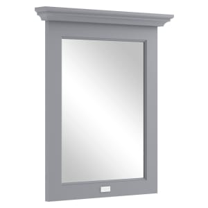 Bayswater Plummett Grey Flat Bathroom Mirror - 600mm