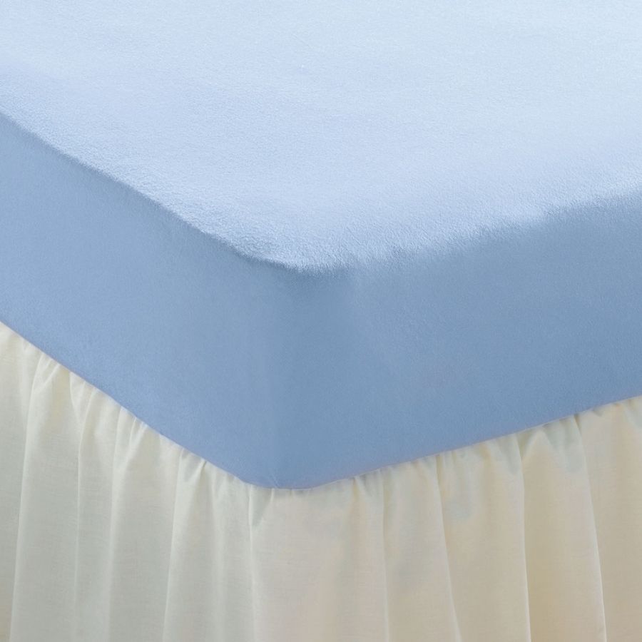 Chums Stretch Terry Fitted Sheets in Blue