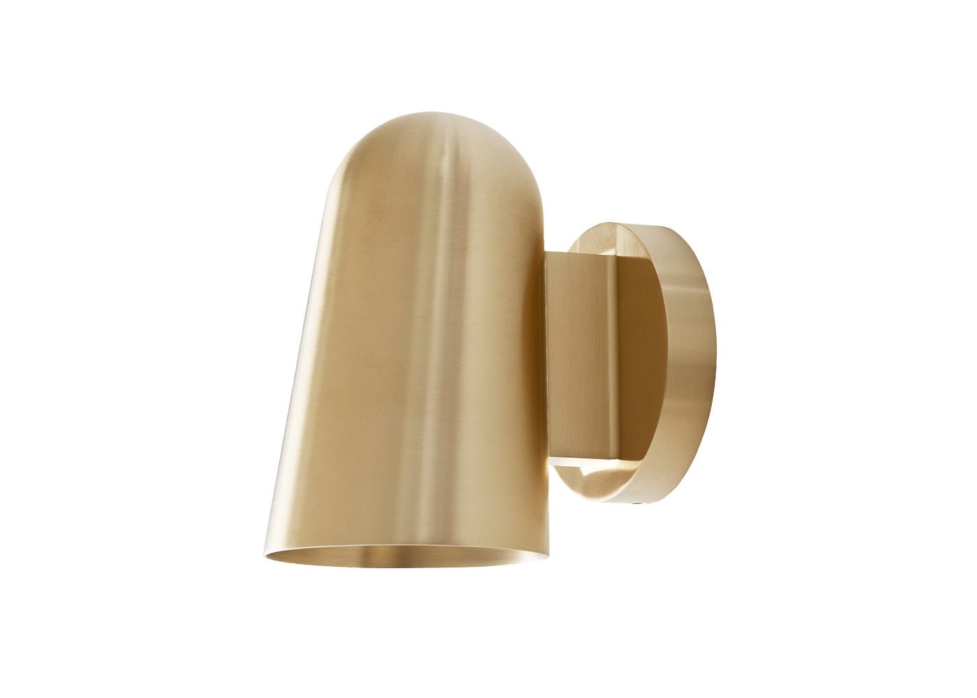 &Tradition Solid Wall Light Brass IP44