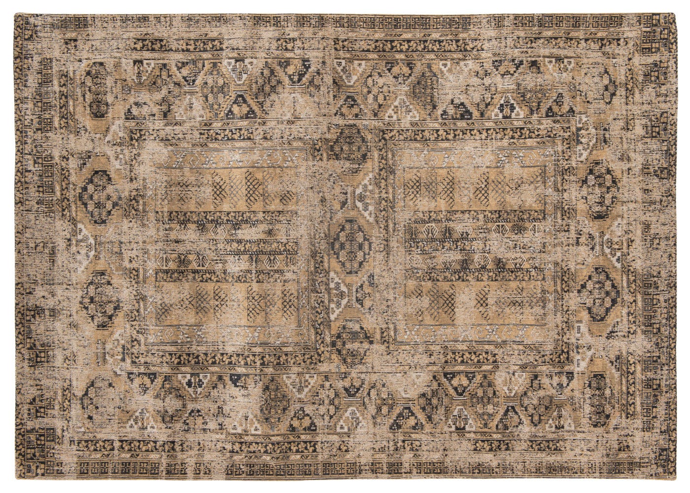 Louis de Poortere Hadschlu Rug Agha Old Gold 200 x 280cm