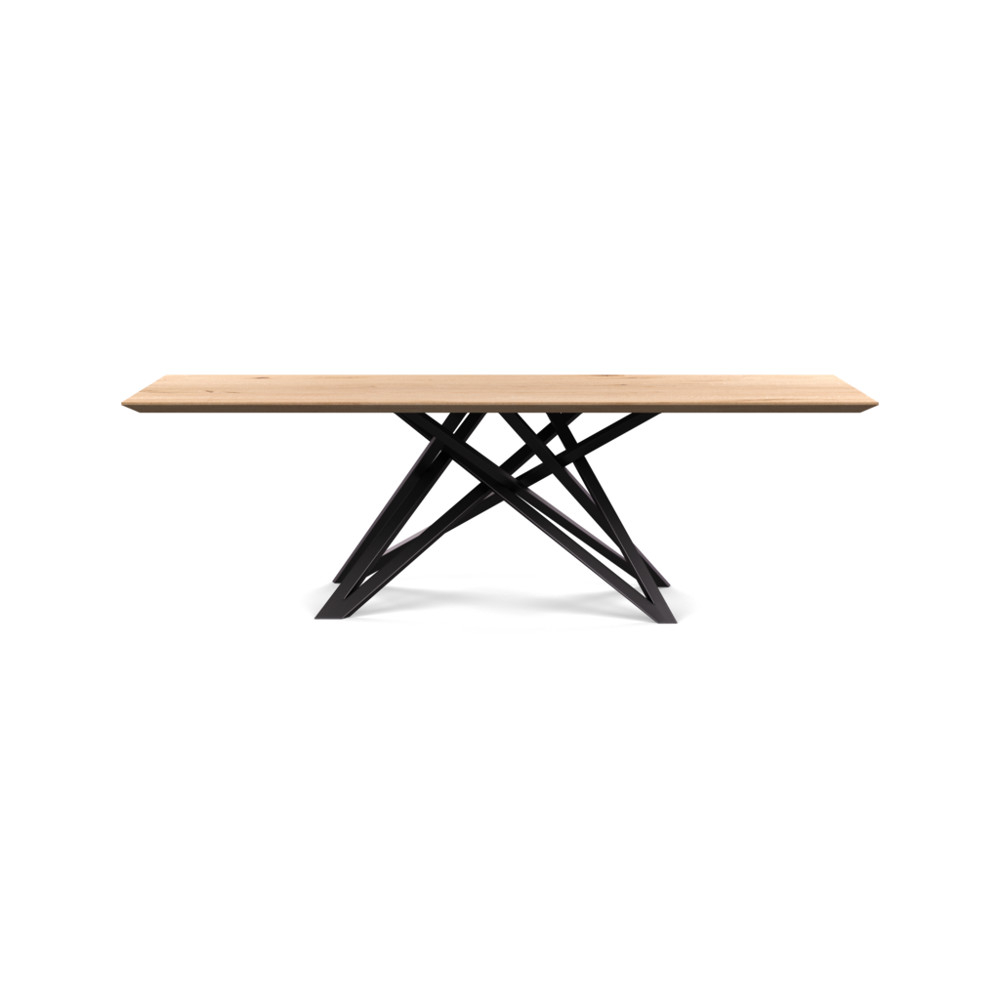 Heal's Vienna Dining Table 240x100cm Blonde Oiled Oak Chamfered Edge Not