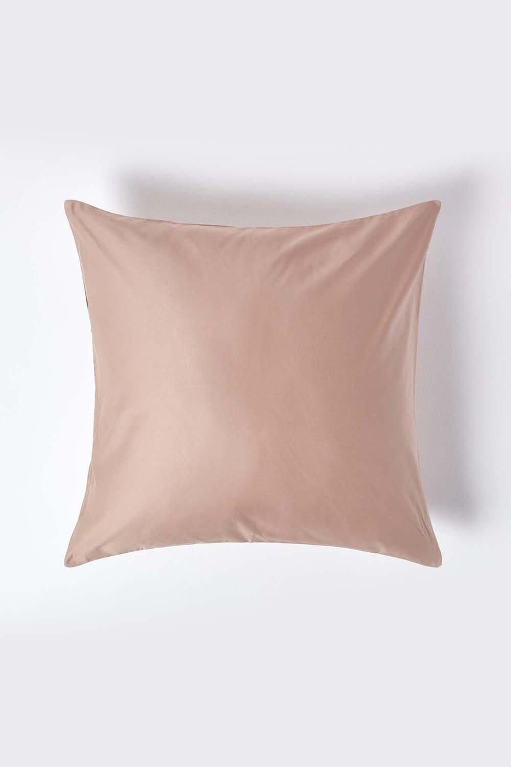 Homescapes Continental Egyptian Cotton Pillowcase 1000 TC, 60 x 60 cm in Beige