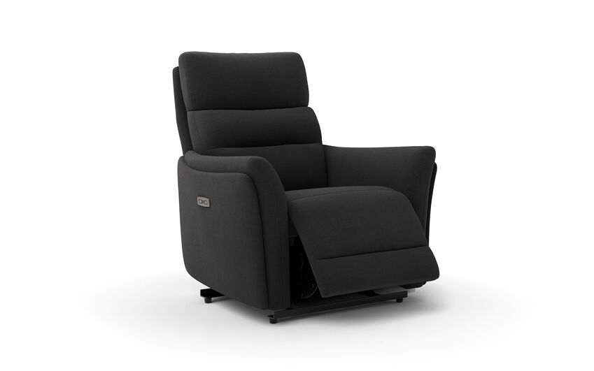 Black Fabric Cleveley Power Recliner Chair