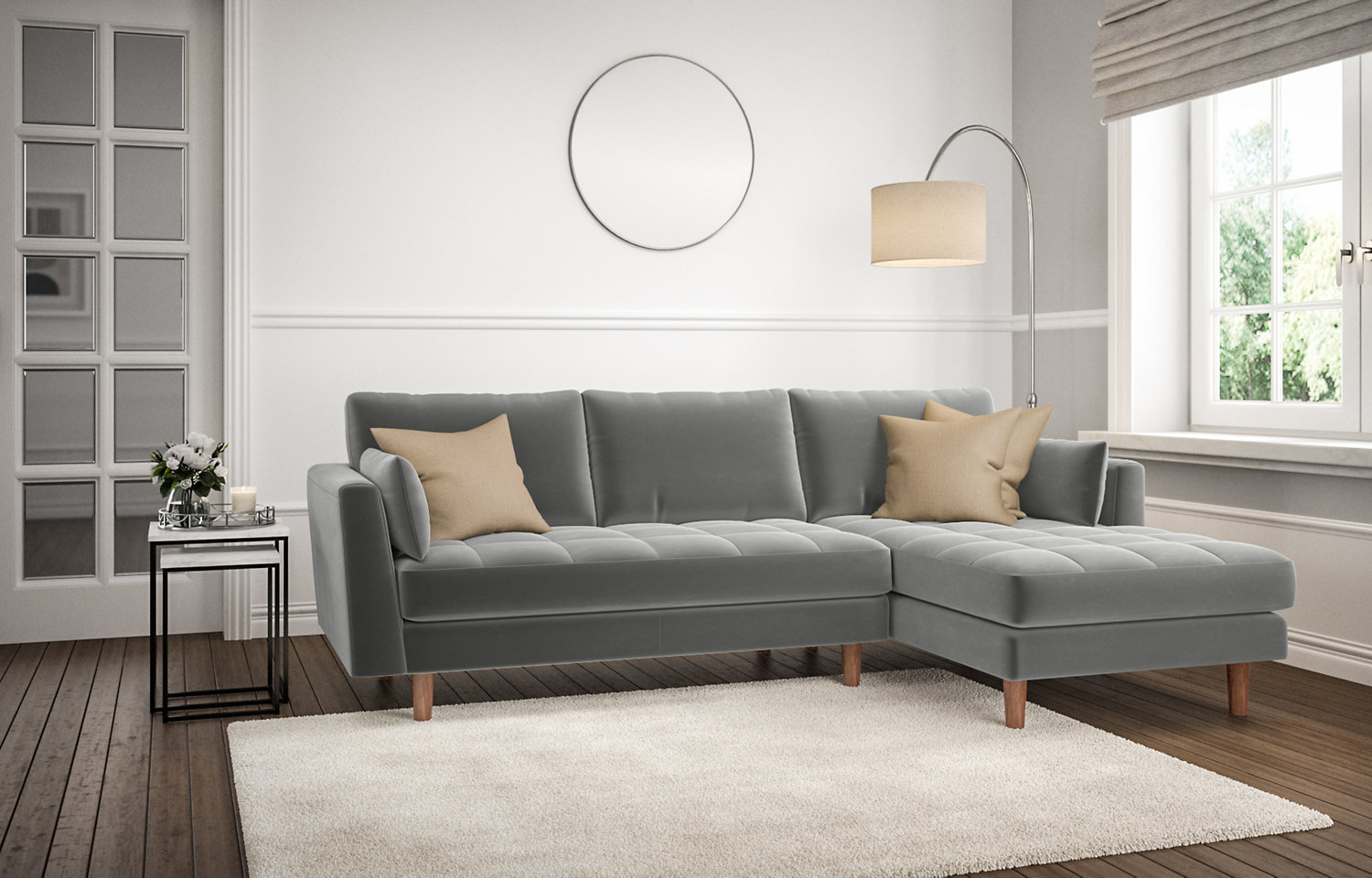 M&S Preston Chaise Sofa (Right-Hand)