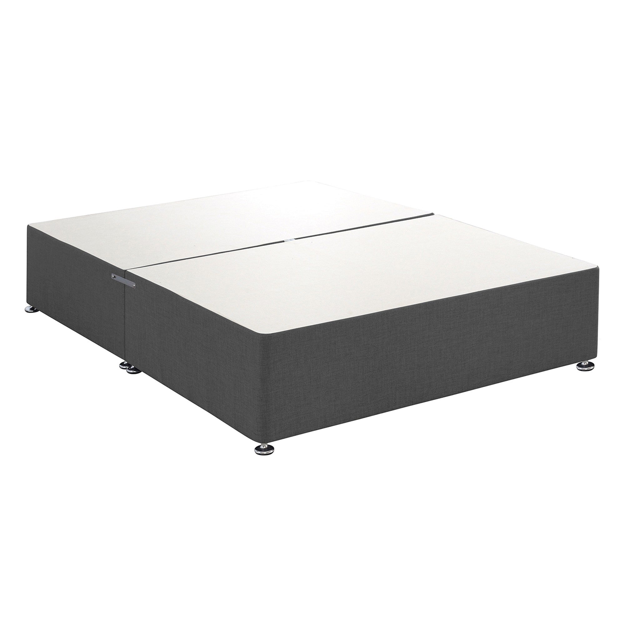 Universal Charcoal Linen Divan Base Grey