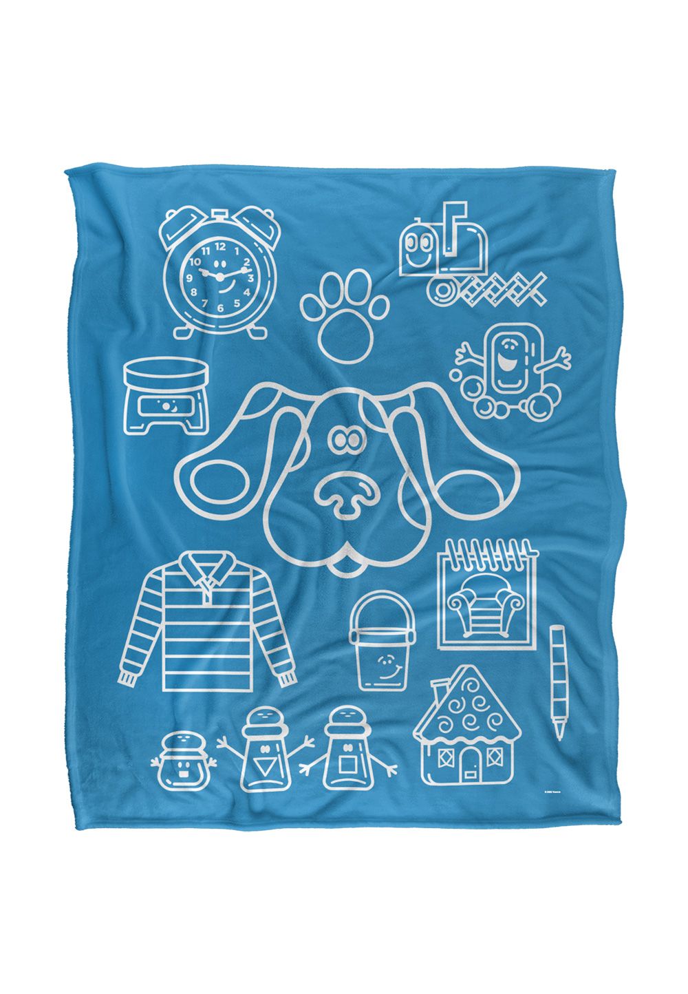 Blues Clues Blue's Clues Icon Collage Silky Touch Super Soft Throw Blanket 152 X 127 cm in White