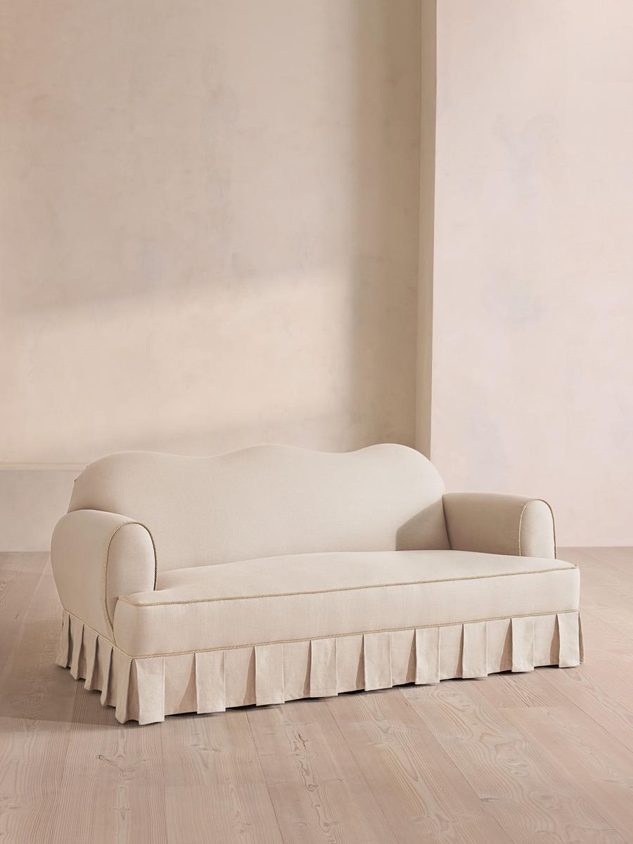 Madelyn Three Seater Sofa, Linen, Bisque