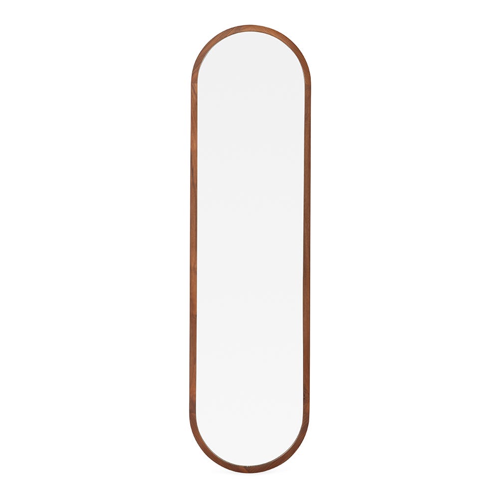 Heal's Anais Mirror Walnut Oval 40 x 150cm 2