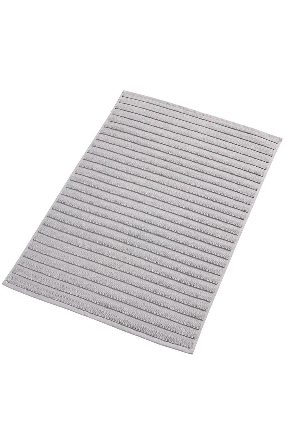 CHRISTY 'Cirrus' Lightweight Fluffy Softloft 100% Cotton Bath Mat in Light Grey
