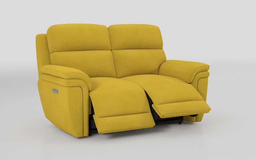 Green Fabric Maer 2 Seater Power Recliner Sofa