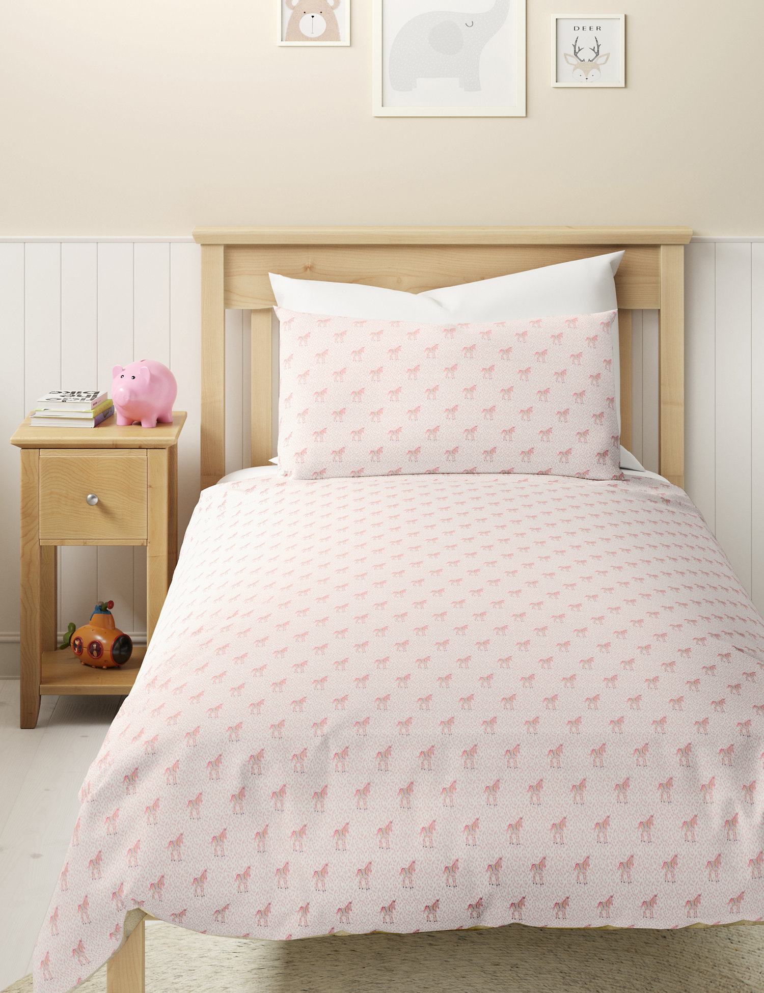 M&S Cotton Mix Unicorn Bedding Set