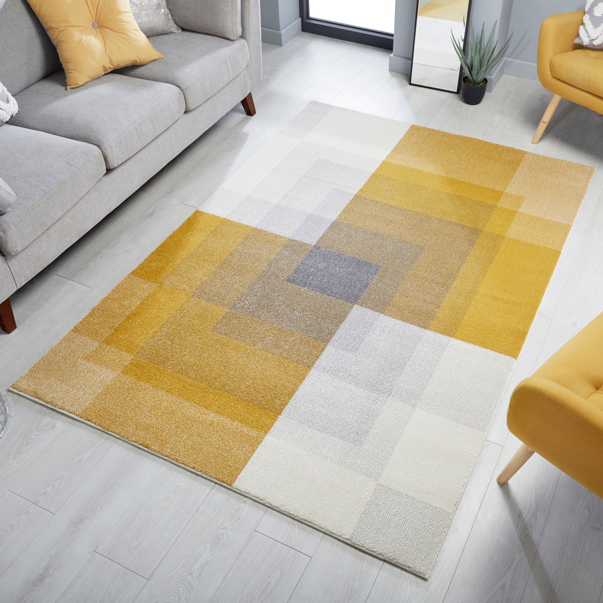 Plaza Abstract Rug Plaza Abstract Grey Ochre