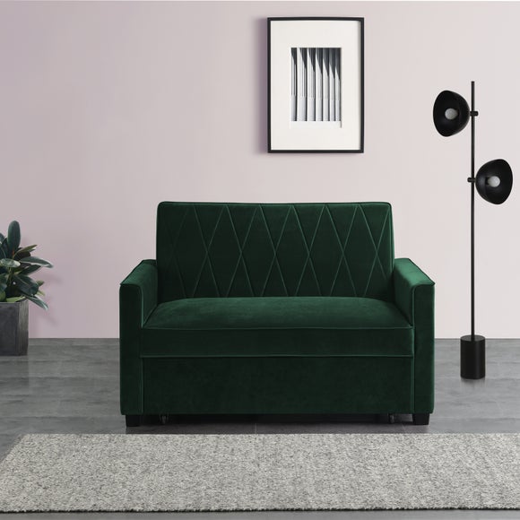 Serena Velvet 2 Seater Sofa Bed