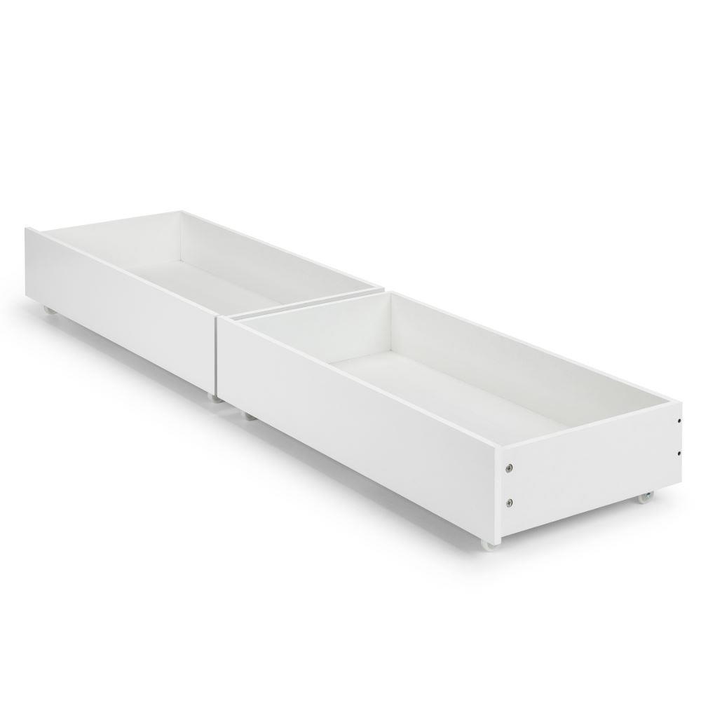 Manhattan Gloss White Wooden Underbed Storage Drawers