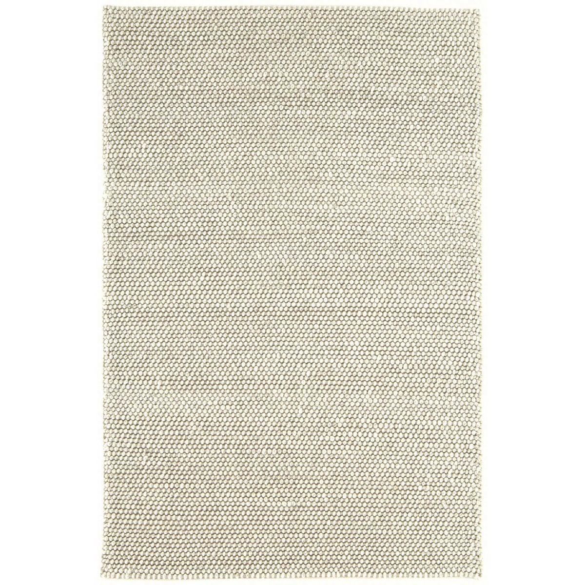 Flori Woven Cream 120x170cm Rug, Square Wool Blend | Barker & Stonehouse