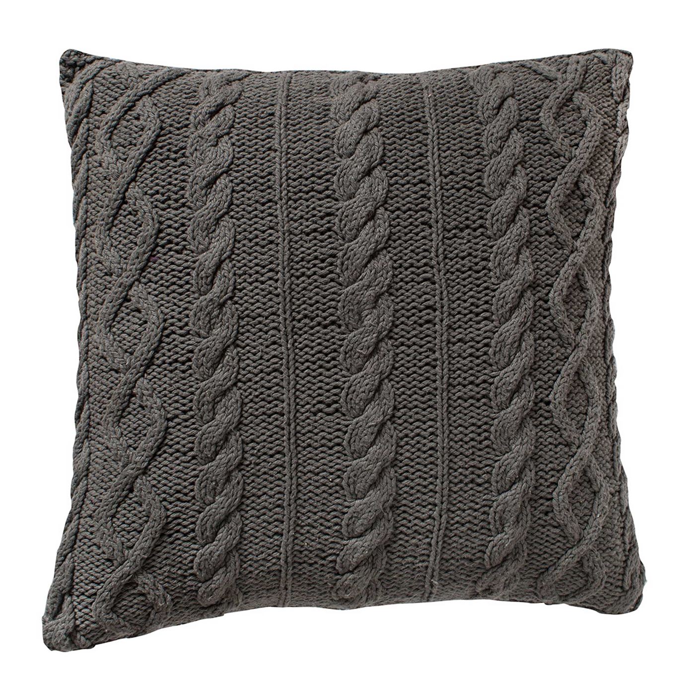 Grey Knit Cushion, Grey