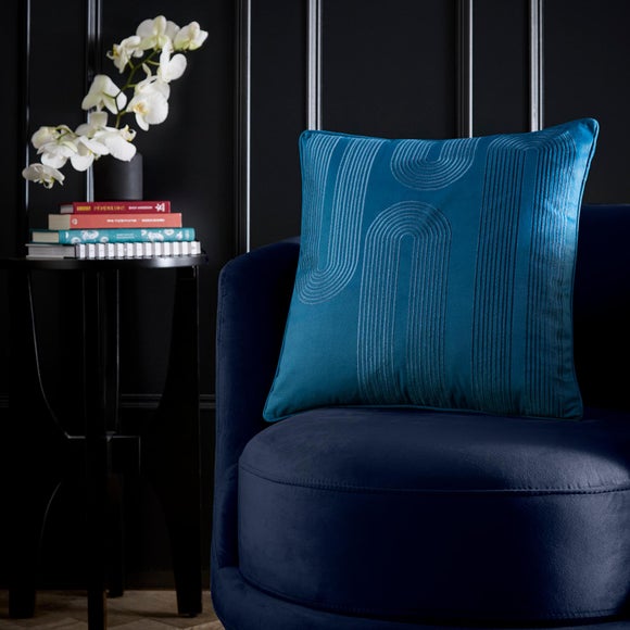 Laurence Llewelyn-Bowen Diva Embroidered Velvet Square Cushion