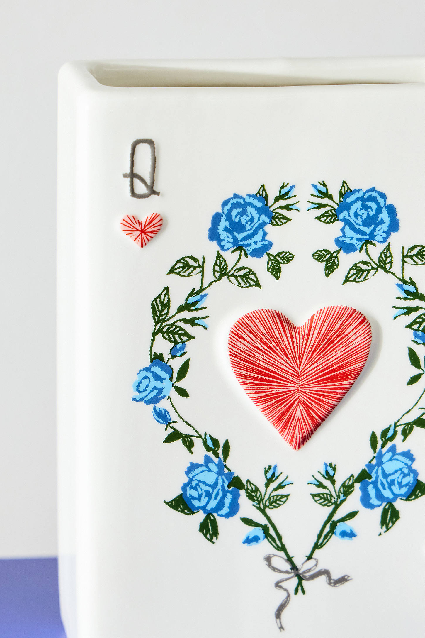 Card Suit Vase - White 2