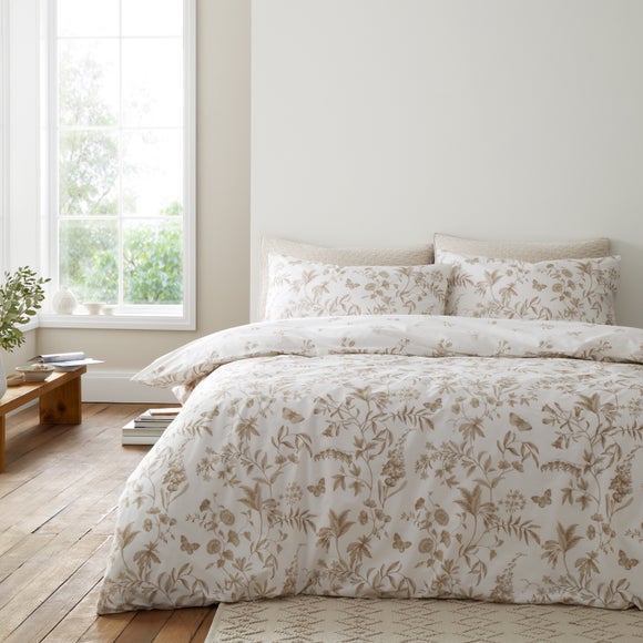 Bianca Thea Floral 200 Thread Count 100% Cotton Duvet Cover & Pillowcase Set