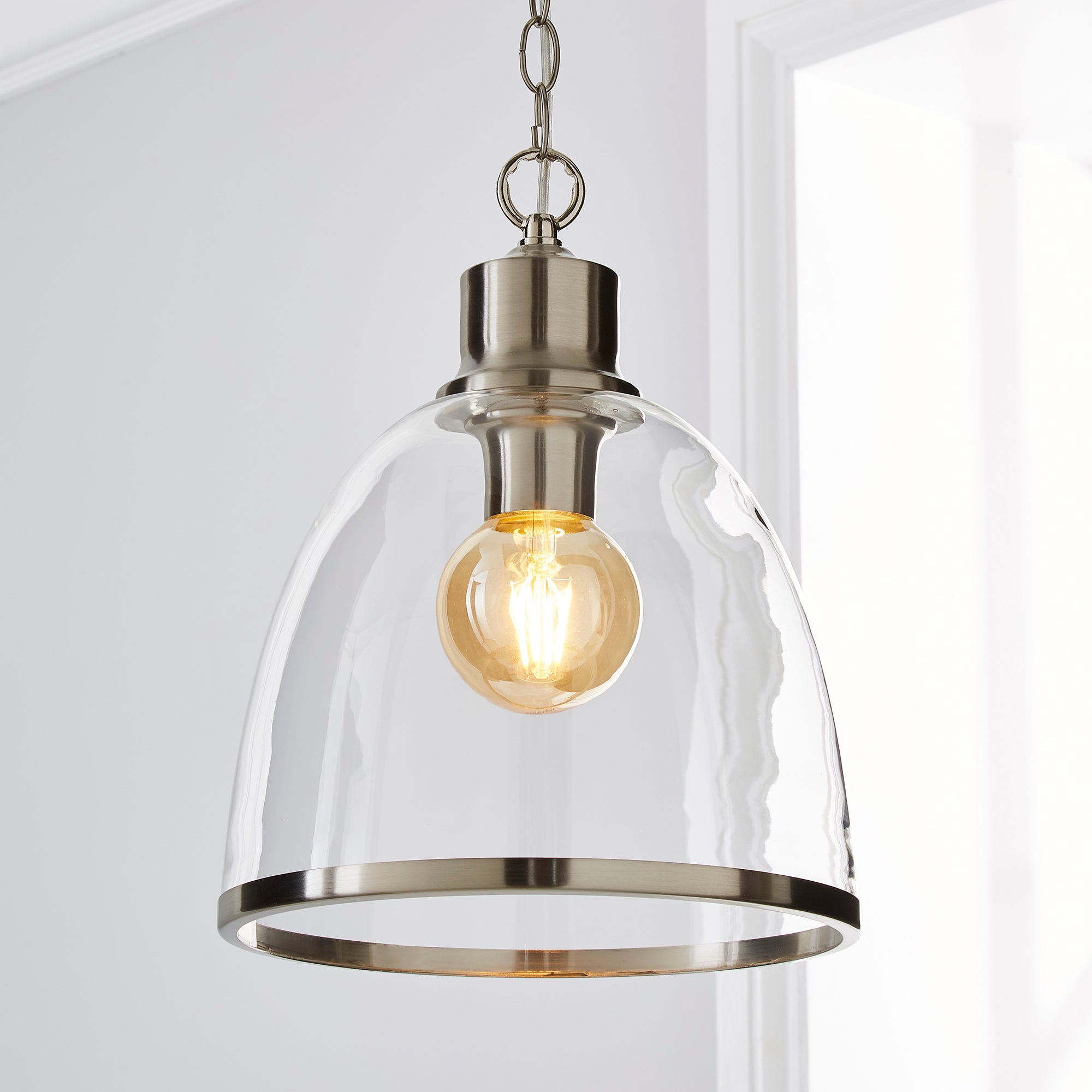 Zara Glass Pendant Brown
