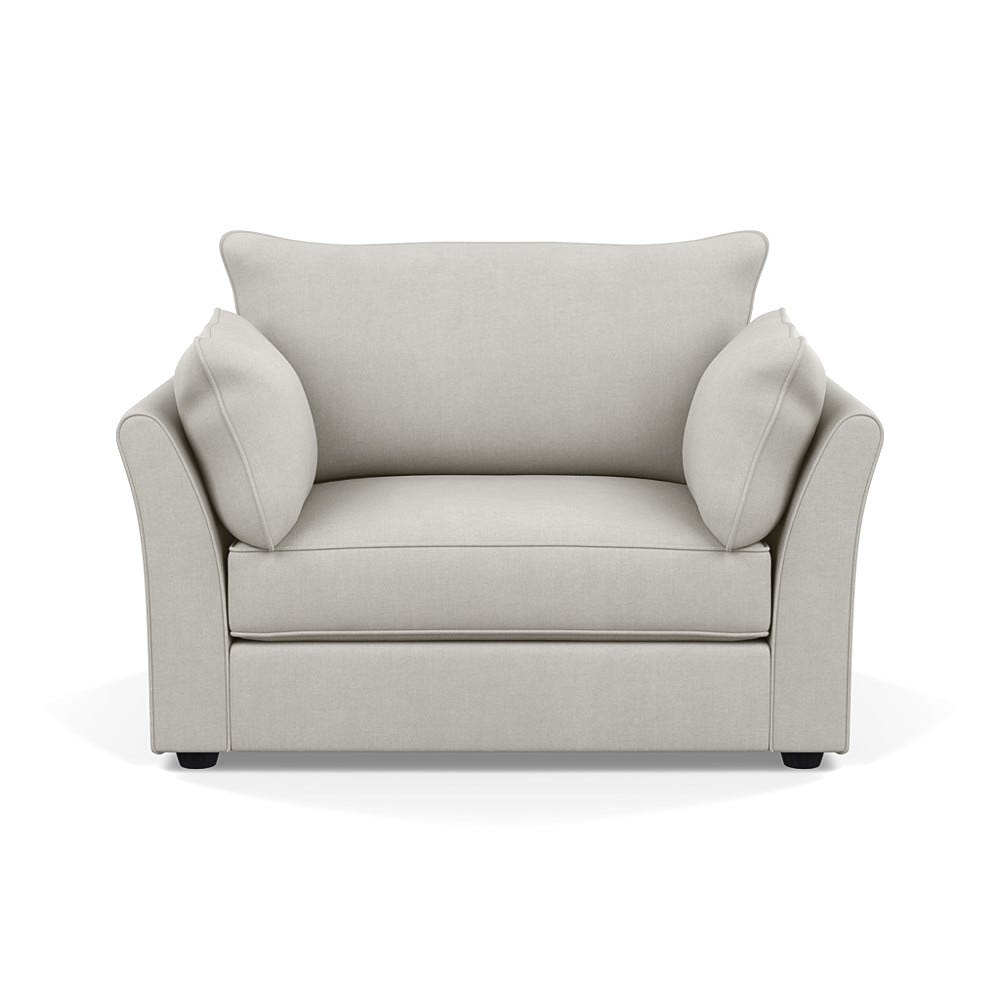 Heal's Tailor Loveseat Capelo Linen-Cotton Sea Salt Black Beech Feet