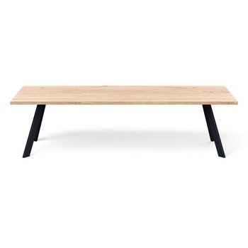 Heal's Madrid Table 280x90cm White Oak Chamfered Edge Filled