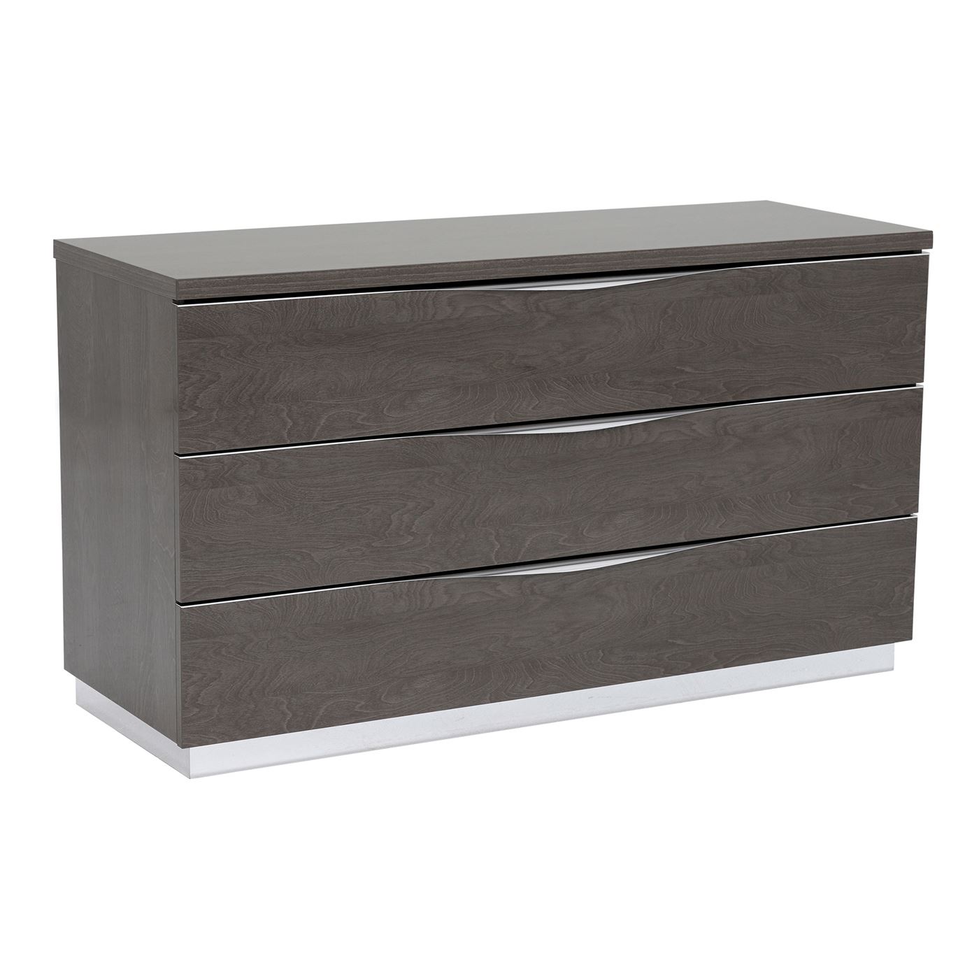 Lutyen 3 Drawer Chest, Grey and Taupe