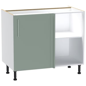 Wickes Orlando Reed Green Corner Base Unit - 1000mm