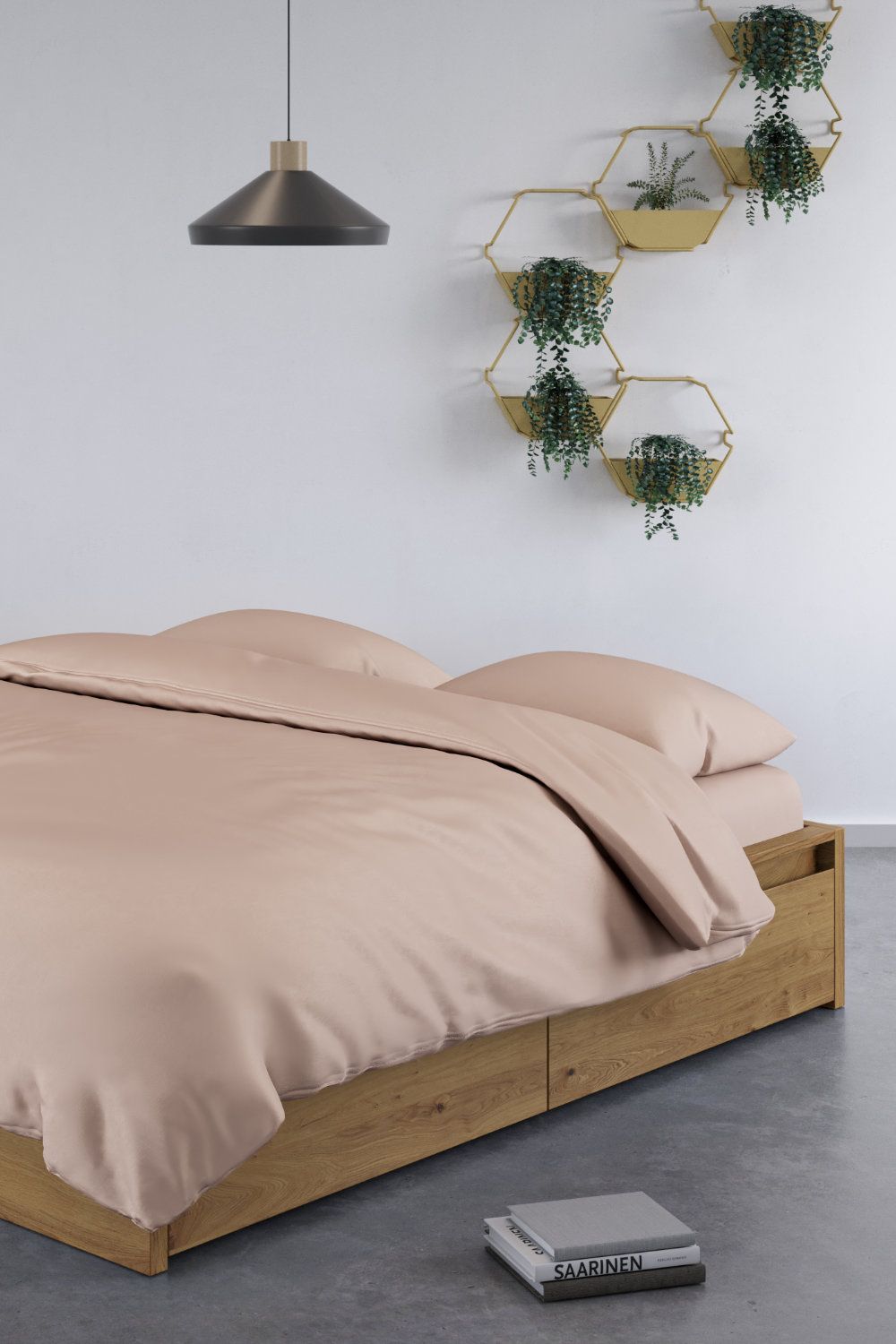 Panda London 100% Bamboo Duvet Cover in Dusty Pink