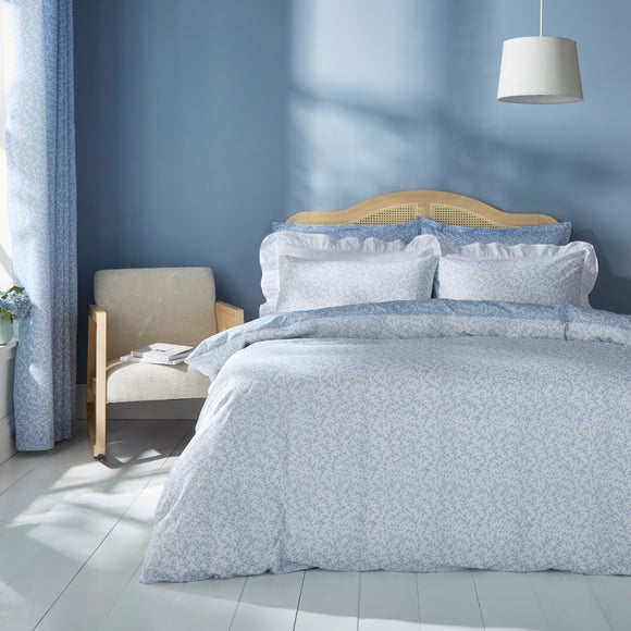 Annie Floral 144 Thread Count 100% Cotton Reversible Duvet Cover & Pillowcase Set