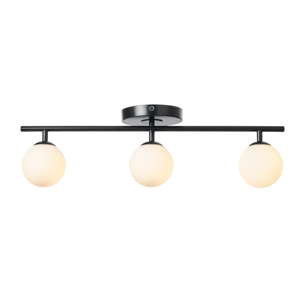 Nancy Bathroom Ceiling Spotlight Bar, Black
