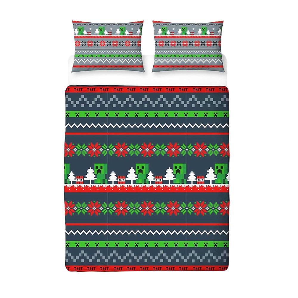 Minecraft Christmas Reversible Duvet Set