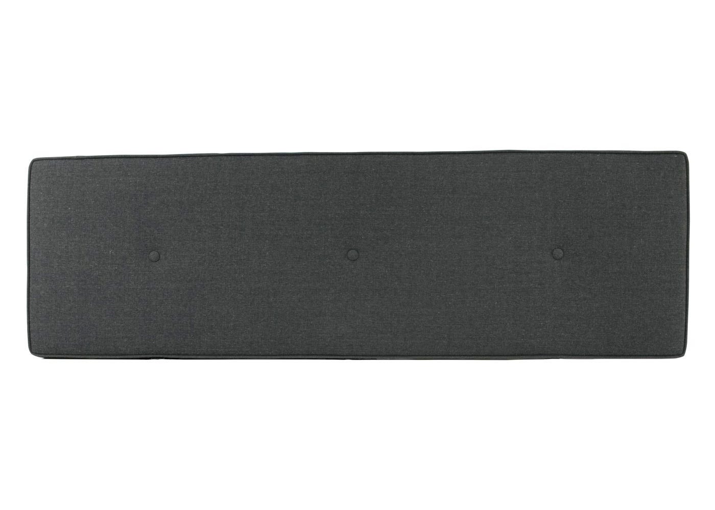 Heal's Brunel Bench Cushion Smoke Grey Fabric 3