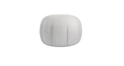 Harper Round Footstool in Pumice House Basket Weave - sofa.com