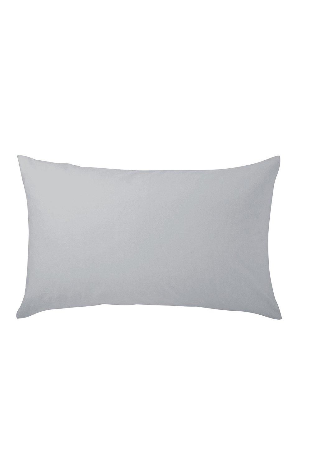 Helena Springfield 'Hs Brushed Cotton' Standard Pillowcase Pair in Silver