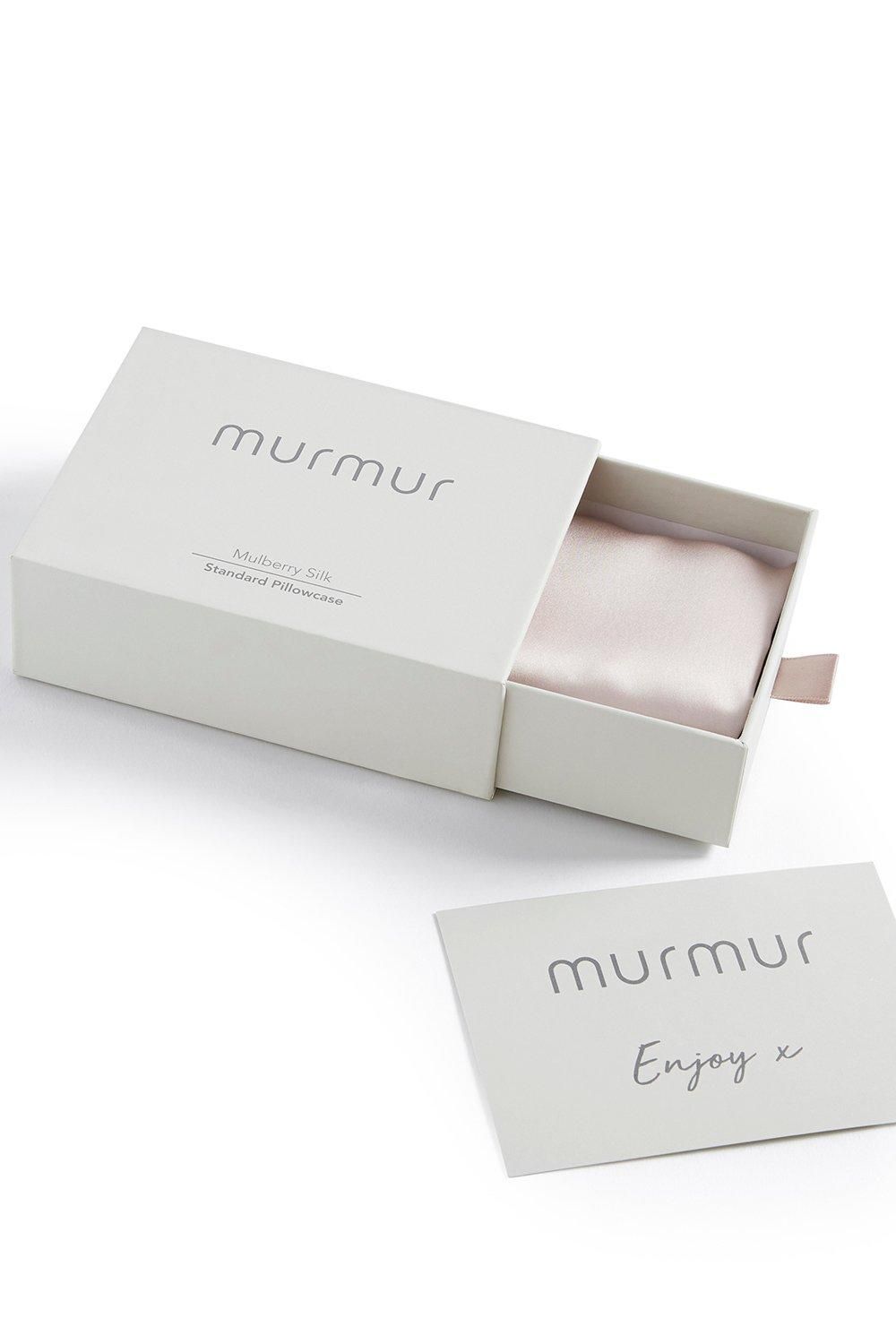 Murmur ' ' Silk Pillowcase in Light Pink 4