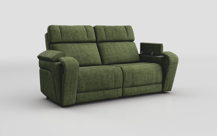 Green Fabric Adstock 3 Seater Sofa
