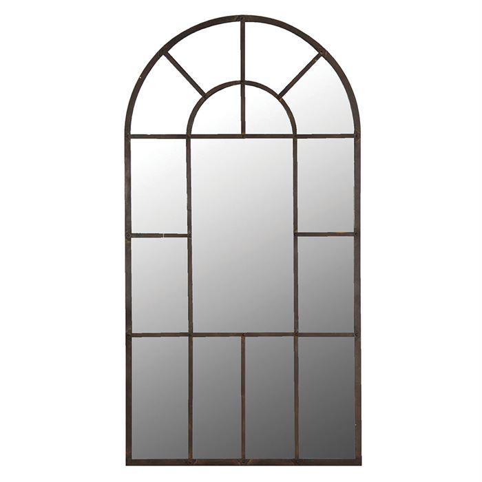 Window Pane Leaner Mirror