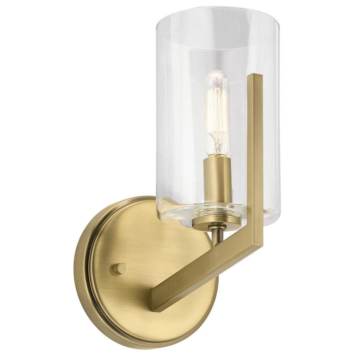 Netlighting Kichler Nye Wall Lamp Brushed Natural Brass in Yellow