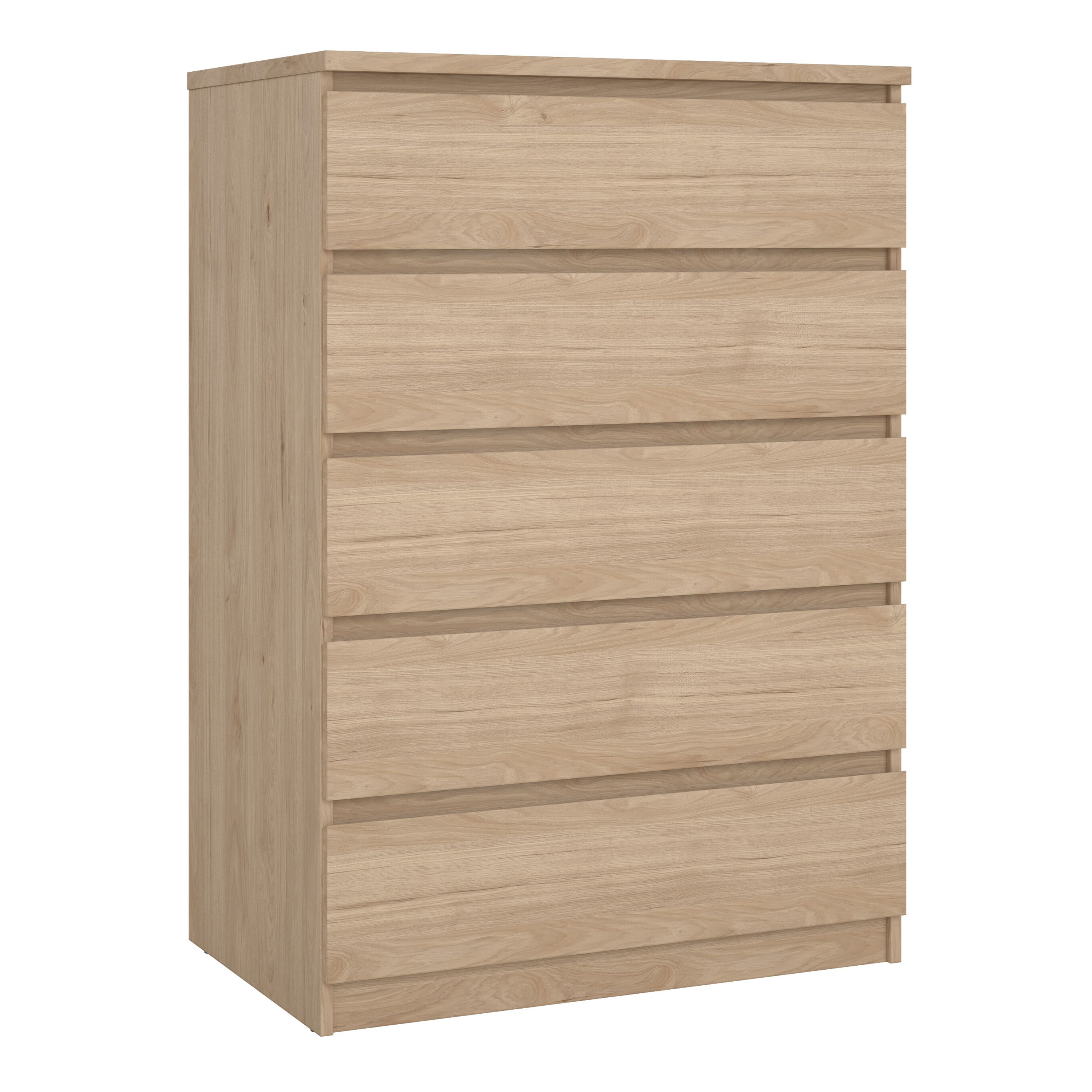 Furniture To Go Naia Chest of 5 Drawers in Light Oak