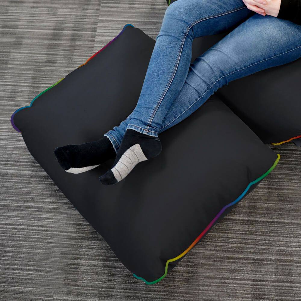 rucomfy Beanbags rucomfy Gaming Footstool Bean Bag - Pouffe for Gaming