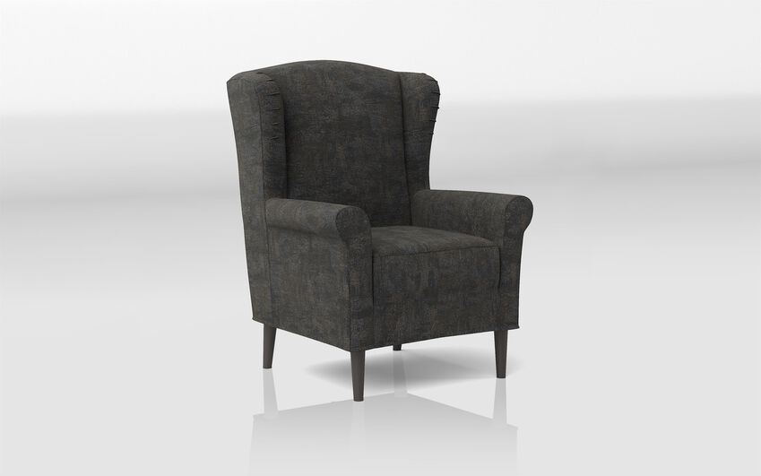 Black Fabric Celletta Armchair