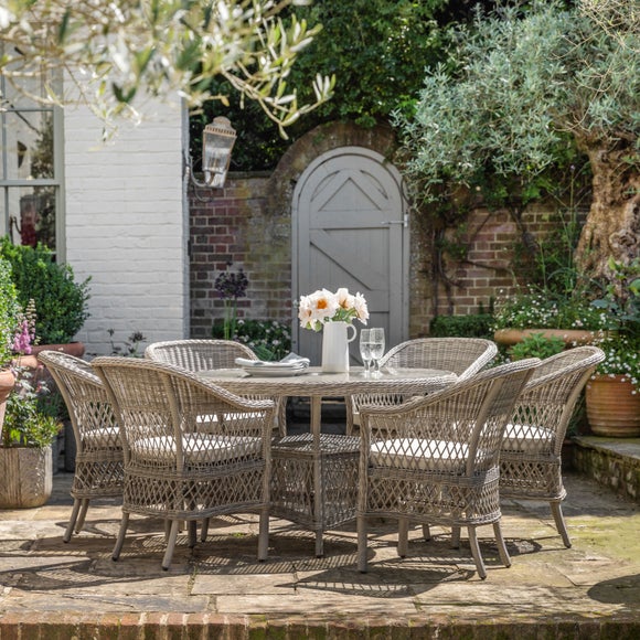 Corte 6 Seater Round Dining Set