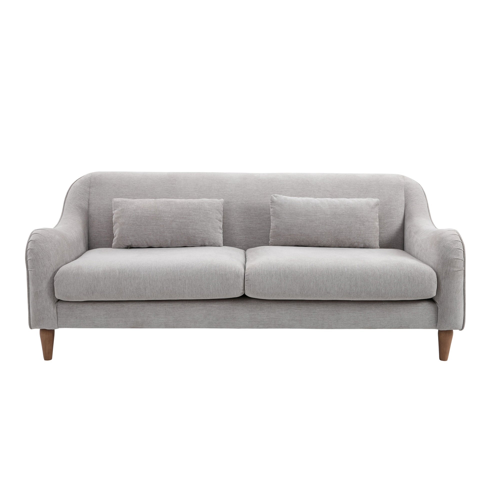 Heidy Chenille 3 Seater Sofa - Grey Grey