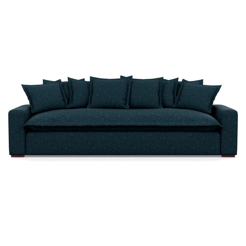 Heal's Brompton 5 Seater Sofa Brecon Ink Walnut Stain Feet