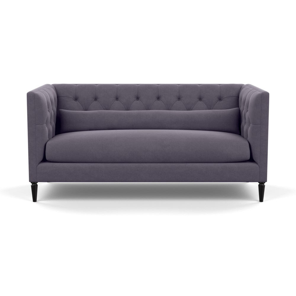 Heal's Balmoral 3 Seater Sofa Linen Shadow Black Feet