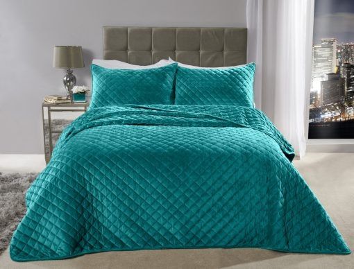 New Edge Blinds Banbury Bedspread in Green