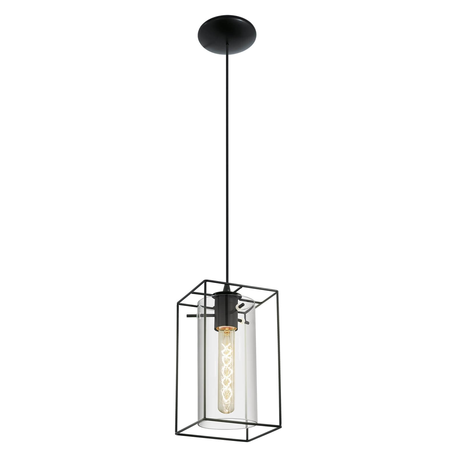 Eglo Loncino 1 Light Pendant Light - Black