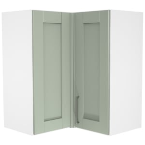 Wickes Ohio Reed Green L-Shape Corner Wall Unit - 625mm